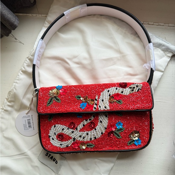 NWT STAUD Tommy Beaded bag - Year of the Snake - Picture 5 of 9